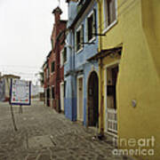 Coloured Houses In Burano Art Print