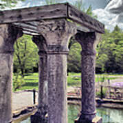 Columns In The Water Art Print