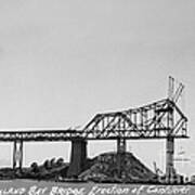 Construction Of The Eastern Span San Francisco Oakland Bay Bridge June 29 1930 Art Print