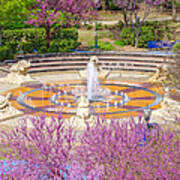 Coolidge Park Fountain In Spring Art Print