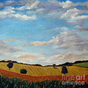 Corn And Wheat - Landscape Art Print