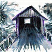 Covered Bridge Art Print