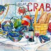 Crabs Galore Art Print