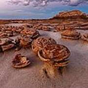 Cracked Eggs At Bisti Wilderness Art Print