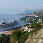 Cruise Ship Riviera - Dubrovnik Art Print
