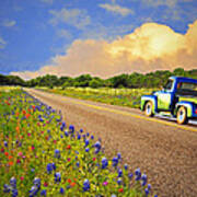 Crusin' The Hill Country In Spring Art Print