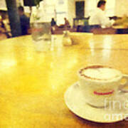 Cup Of Cappuccino At Journal Canteen On Flinders Lane Melbourne Art Print
