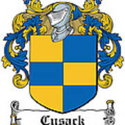 Cusack Coat Of Arms Meath Ireland Art Print