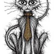 Cuthbert Cat Art Print