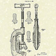 Cutting Tool 1945 Patent Art Art Print