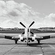 P-51 Mustang On Dispersal Art Print