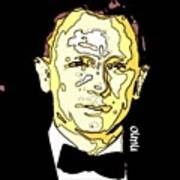Daniel Craig James Bons 007 #cartoon Art Print