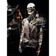 Dapper Halloween Skeleton Art Print