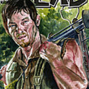 Daryl Walking Dead Art Print