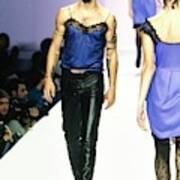Dave Navarro On The Runway For Anna Sui Art Print