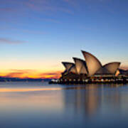Dawn Breaks Over The Sydney Opera House Art Print