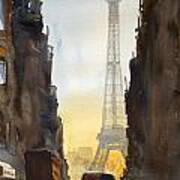 Dawn In Paris Art Print