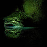 Deep Underground Cave Exploration Art Print