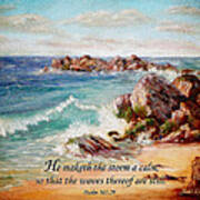 Deerfield Wave Psalm 107 Art Print