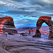 Delicate Arch At Sunset Art Print