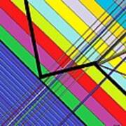 Diagonal Color Art Print