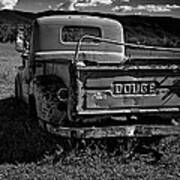 Dodge In Black And White Art Print