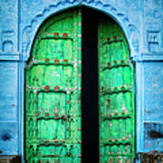 Door In The Blue City - Jodhpur, India Art Print