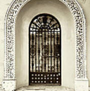 Door With Decorated Arch Art Print