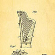 Dopyera Harp Patent Art 1930 Art Print