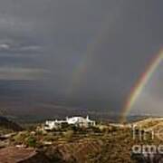 Double Rainbow And Jerome State Park Art Print