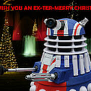 Dr Who - Dalek Christmas Art Print