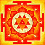 Durga Yantra Is A Powerful Yantra For Transformation Of Consciousness Art Print