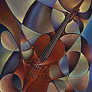 Dynamic Violin Art Print