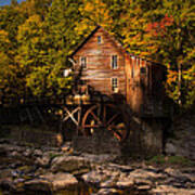 Early Autumn At Glade Creek Grist Mill Art Print