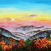 Early Morning Smoky Mountains Art Print