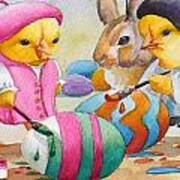 Easter Egg Artists Art Print