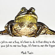 Eat Frog Art Print