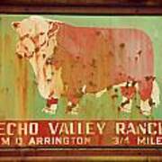Echo Valley Ranch Stylized Art Print