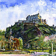 Edinburgh Castle Scotland Art Print