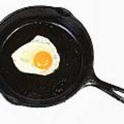 Egg In The Frying Pan Art Print