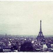 Eiffel Tower Paris Polaroid Transfer Art Print