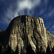 El Capitan Under The Stars And The Moon Art Print