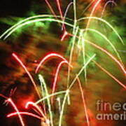 Electric City Fireworks Ix Art Print