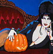 Elvira Dark Mistress Art Print