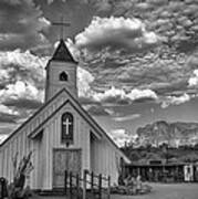 Elvis Presley Chapel At The Superstitions Art Print