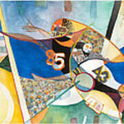 Endzone Catch Art Print