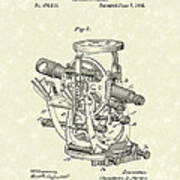 Engineer's Transit 1892 Patent Art Art Print