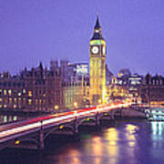 England, London, Parliament, Big Ben Art Print