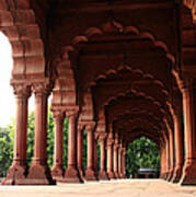Engrailed Arches, Red Fort, New Delhi Art Print