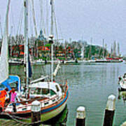 Enkhuizen Marina-netherlands Art Print